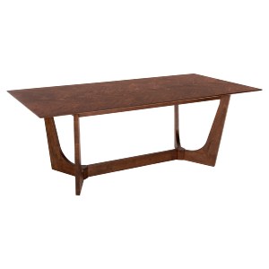 71684 ΤΡΑΠΕΖΙ ΤΡΑΠΕΖΑΡΙΑΣ RIMER HM9742 MDF ΜΕ ΚΑΠΛΑΜΑ ΦΡΑΞΙΝΟΥ-ΚΑΡΥΔΙ ΧΡΩΜΑ 220X100x75Yεκ.