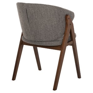 71691 ΚΑΡΕΚΛΑ HANA HM9746.02 RUBBERWOOD ΣΕ ΚΑΡΥΔΙ ΧΡΩΜΑ-ΓΚΡΙ ΥΦΑΣΜΑ 55x60x84Yεκ.