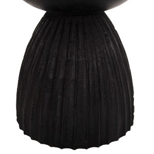 71801 ΣΚΑΜΠΟ ΣΤΡΟΓΓΥΛΟ SCALLOP HM9702 ΜΑΣΙΦ MANGO ΣΕ ΣΕ ΜΑΥΡΟ ΧΡΩΜΑ Φ35x45Υεκ.