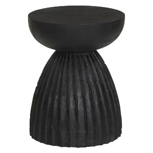 71801 ΣΚΑΜΠΟ ΣΤΡΟΓΓΥΛΟ SCALLOP HM9702 ΜΑΣΙΦ MANGO ΣΕ ΣΕ ΜΑΥΡΟ ΧΡΩΜΑ Φ35x45Υεκ.