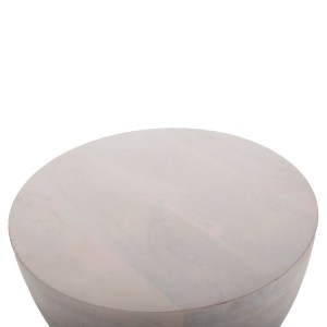71802 ΣΚΑΜΠΟ ΣΤΡΟΓΓΥΛΟ COIL HM9703 ΜΑΣΙΦ MANGO ΣΕ ΛΕΥΚΟ ΧΡΩΜΑ Φ35x51Υ εκ.