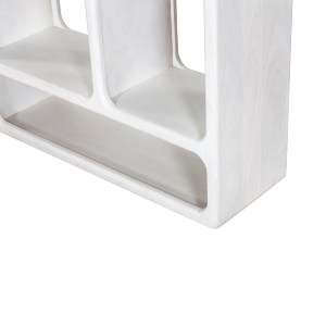 71806 ΒΙΒΛΙΟΘΗΚΗ HANDYR HM9707 ΜΑΣΙΦ ΞΥΛΟ MANGO ΣΕ ΛΕΥΚΟ ΧΡΩΜΑ 100x35x165Yεκ.