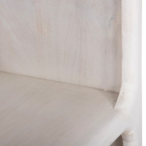 71806 ΒΙΒΛΙΟΘΗΚΗ HANDYR HM9707 ΜΑΣΙΦ ΞΥΛΟ MANGO ΣΕ ΛΕΥΚΟ ΧΡΩΜΑ 100x35x165Yεκ.