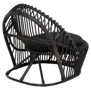 71853 ΠΟΛΥΘΡΟΝΑ ENTROPY HM9840.03 ΦΥΣΙΚΟ RATTAN ΜΕ ΜΑΞΙΛΑΡΙ-ΜΑΥΡΟ 80x97x85Υεκ.