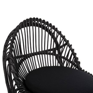 71853 ΠΟΛΥΘΡΟΝΑ ENTROPY HM9840.03 ΦΥΣΙΚΟ RATTAN ΜΕ ΜΑΞΙΛΑΡΙ-ΜΑΥΡΟ 80x97x85Υεκ.
