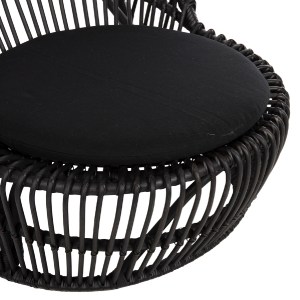 71853 ΠΟΛΥΘΡΟΝΑ ENTROPY HM9840.03 ΦΥΣΙΚΟ RATTAN ΜΕ ΜΑΞΙΛΑΡΙ-ΜΑΥΡΟ 80x97x85Υεκ.