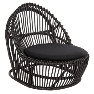 71853 ΠΟΛΥΘΡΟΝΑ ENTROPY HM9840.03 ΦΥΣΙΚΟ RATTAN ΜΕ ΜΑΞΙΛΑΡΙ-ΜΑΥΡΟ 80x97x85Υεκ.