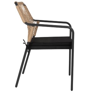 71893 ΠΟΛΥΘΡΟΝΑ ΑΛΟΥΜΙΝΙΟΥ TROTTER HM5865.11 ΣΚΟΥΡΟΣ ΓΚΡΙ ΣΚΕΛΕΤΟΣ ΜΕ WICKER ΜΠΕΖ & ΜΑΥΡΟ ΜΑΞΙΛΑΡΙ