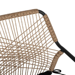 71893 ΠΟΛΥΘΡΟΝΑ ΑΛΟΥΜΙΝΙΟΥ TROTTER HM5865.11 ΣΚΟΥΡΟΣ ΓΚΡΙ ΣΚΕΛΕΤΟΣ ΜΕ WICKER ΜΠΕΖ & ΜΑΥΡΟ ΜΑΞΙΛΑΡΙ