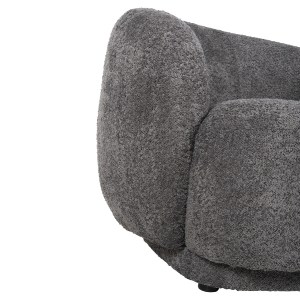 71925 ΠΟΛΥΘΡΟΝΑ KARPEN HM9600.01 ΓΚΡΙ ΜΠΟΥΚΛΕ ΥΦΑΣΜΑ  93x87x78Υ εκ.