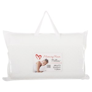 71963 ΜΑΞΙΛΑΡΙ ΥΠΝΟΥ BEZEL HM673 MEMORY FOAM-ΛΕΥΚΟ ΥΦΑΣΜΑ 55x32Υεκ