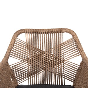 71973 ΠΟΛΥΘΡΟΝΑ TOPIN HM6048.03 ΑΛΟΥΜΙΝΙΟ ΑΝΘΡΑΚΙ-P.E. RATTAN ΜΠΕΖ-ΜΑΞΙΛΑΡΙ ΑΝΘΡΑΚΙ