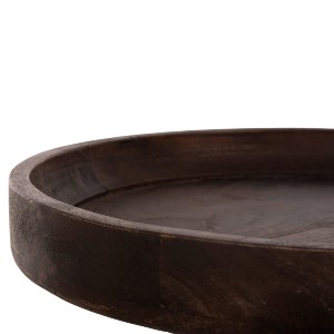 71994 ΤΡΑΠΕΖΙ ΣΑΛΟΝΙΟΥ ΣΤΡΟΓΓΥΛΟ CRAMM HM9700 ΜΑΣΙΦ MANGO ΣΚΟΥΡΟ ΚΑΦΕ Φ45x47Υεκ.
