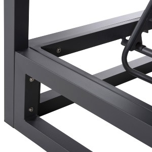 72027 ΔΙΠΛΗ ΞΑΠΛΩΣΤΡΑ ΑΛΟΥΜΙΝΙΟΥ ΠΑΡΑΛΙΑΣ ΜΕ ΣΚΙΑΣΤΡΟ ΚΥΒΟΣ GALLANT HM6097.01 ΓΚΡΙ 2x2x2μ