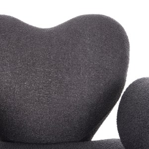 72101 ΠΟΛΥΘΡΟΝΑ HARTT HM9777.01 ΓΚΡΙ TEDDY ΥΦΑΣΜΑ 84x74x87Yεκ.