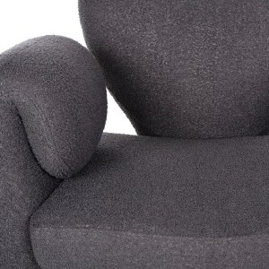 72101 ΠΟΛΥΘΡΟΝΑ HARTT HM9777.01 ΓΚΡΙ TEDDY ΥΦΑΣΜΑ 84x74x87Yεκ.