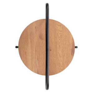 72113 ΒΟΗΘΗΤΙΚΟ ΤΡΑΠΕΖΙ SYLO HM9618.01 MDF ΣΕ ΦΥΣΙΚΟ-ΜΑΥΡΟ ΜΕΤΑΛΛΟ Φ44x66Υεκ.