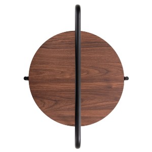 72114 ΒΟΗΘΗΤΙΚΟ ΤΡΑΠΕΖΙ SYLO HM9618.02 MDF ΣΕ ΚΑΡΥΔΙ-ΜΑΥΡΟ ΜΕΤΑΛΛΟ Φ44x66Υεκ.