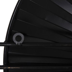 72165 ΡΟΛΟΙ ΤΟΙΧΟΥ ΜΕΤΑΛΛΙΚΟ HM4212 ΛΕΥΚΟ ΜΕ ΜΑΥΡΟΥΣ ΔΕΙΚΤΕΣ 116x7x50,5Υ εκ.