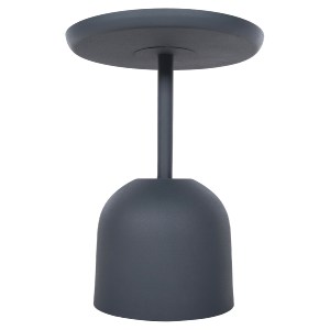 72193 ΤΡΑΠΕΖΙ ΒΟΗΘΗΤΙΚΟ ΣΤΡΟΓΓΥΛΟ DELBEL HM4261.05 ΜΕΤΑΛΛΟ ΜΠΛΕ ΣΚΟΥΡΟ Φ39,5x53,5Υ εκ.