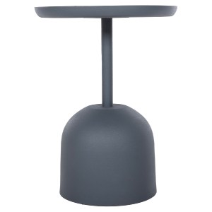 72193 ΤΡΑΠΕΖΙ ΒΟΗΘΗΤΙΚΟ ΣΤΡΟΓΓΥΛΟ DELBEL HM4261.05 ΜΕΤΑΛΛΟ ΜΠΛΕ ΣΚΟΥΡΟ Φ39,5x53,5Υ εκ.