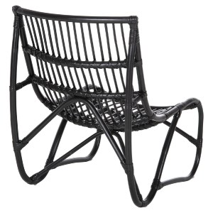 72206 ΠΟΛΥΘΡΟΝΑ GRINN HM9815.02 ΡΑΒΔΟΙ RATTAN ΣΕ ΜΑΥΡΟ 56,5x73,5x79,5Υ εκ.