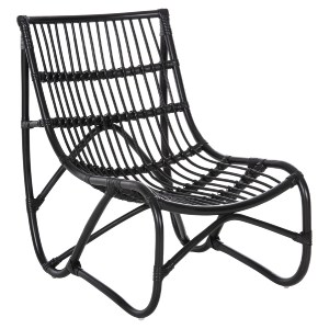 72206 ΠΟΛΥΘΡΟΝΑ GRINN HM9815.02 ΡΑΒΔΟΙ RATTAN ΣΕ ΜΑΥΡΟ 56,5x73,5x79,5Υ εκ.