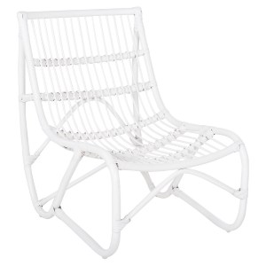 72207 ΠΟΛΥΘΡΟΝΑ GRINN HM9815.03 ΡΑΒΔΟΙ RATTAN ΣΕ ΛΕΥΚΟ 56,5x73,5x79,5Υ εκ.