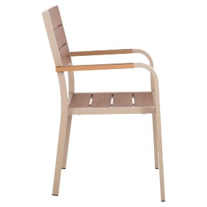 72309 ΠΟΛΥΘΡΟΝΑ ΑΛΟΥΜΙΝΙΟΥ SAGA HM5127.04 ΣΑΜΠΑΝΙ ΜΕ POLYWOOD 55x52x86Yεκ.