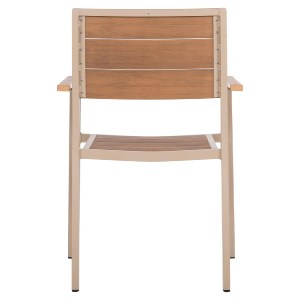 72309 ΠΟΛΥΘΡΟΝΑ ΑΛΟΥΜΙΝΙΟΥ SAGA HM5127.04 ΣΑΜΠΑΝΙ ΜΕ POLYWOOD 55x52x86Yεκ.