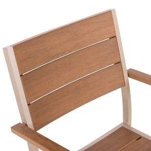 72309 ΠΟΛΥΘΡΟΝΑ ΑΛΟΥΜΙΝΙΟΥ SAGA HM5127.04 ΣΑΜΠΑΝΙ ΜΕ POLYWOOD 55x52x86Yεκ.