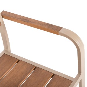 72309 ΠΟΛΥΘΡΟΝΑ ΑΛΟΥΜΙΝΙΟΥ SAGA HM5127.04 ΣΑΜΠΑΝΙ ΜΕ POLYWOOD 55x52x86Yεκ.