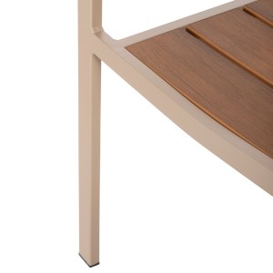 72309 ΠΟΛΥΘΡΟΝΑ ΑΛΟΥΜΙΝΙΟΥ SAGA HM5127.04 ΣΑΜΠΑΝΙ ΜΕ POLYWOOD 55x52x86Yεκ.