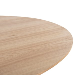72310 ΤΡΑΠΕΖΙ ΟΒΑΛ DENTY HM9611.01 MDF ΜΕ ΚΑΠΛΑΜΑ ΔΡΥΟΣ-ΦΥΣΙΚΟ ΟΑΚ 240x120x75Υεκ.