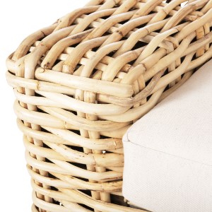 72314 ΚΑΝΑΠΕΣ ΤΡΙΘΕΣΙΟΣ ΕΞ.ΧΩΡΟΥ TROPEL HM9808 ΞΥΛΟ MANGO-RATTAN ΦΥΣΙΚΟ-ΛΕΥΚΑ ΜΑΞΙΛΑΡΙΑ 216x88x85Υεκ