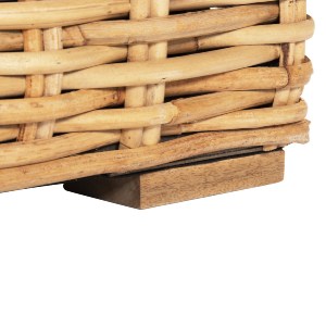 72314 ΚΑΝΑΠΕΣ ΤΡΙΘΕΣΙΟΣ ΕΞ.ΧΩΡΟΥ TROPEL HM9808 ΞΥΛΟ MANGO-RATTAN ΦΥΣΙΚΟ-ΛΕΥΚΑ ΜΑΞΙΛΑΡΙΑ 216x88x85Υεκ