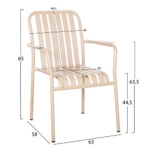 72330 ΠΟΛΥΘΡΟΝΑ ΑΛΟΥΜΙΝΙΟΥ RACHEL HM6088.04 ΣΑΜΠΑΝΙ 63x58x85Υεκ.