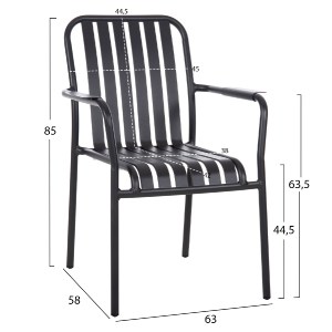 72334 ΠΟΛΥΘΡΟΝΑ ΑΛΟΥΜΙΝΙΟΥ RACHEL HM6088.10 ΑΝΘΡΑΚΙ 63x58x85Υεκ.