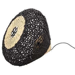 72393 ΦΩΤΙΣΤΙΚΟ ΟΡΟΦΗΣ ΚΡΕΜΑΣΤΟ HM4346 ΑΠΟ PAPER ROPE ΜΠΕΖ ΚΑΙ ΜΑΥΡΟ Φ55,5x44Υεκ.