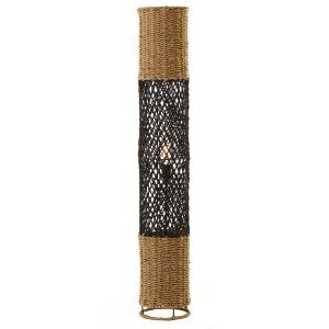 72397 ΦΩΤΙΣΤΙΚΟ ΔΑΠΕΔΟΥ HM4342 ΜΕΤΑΛΛΟ-PAPER ROPE ΣΕ ΜΠΕΖ ΑΜΜΟΥ-ΜΑΥΡΟ Φ20X120Υεκ.