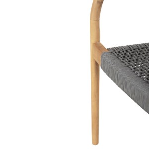 72419 ΠΟΛΥΘΡΟΝΑ OSLO HM9636.08 ΞΥΛΟ TEAK ΦΥΣΙΚΟ & ΓΚΡΙ ΣΧΟΙΝΙ 55x54x80Yεκ.