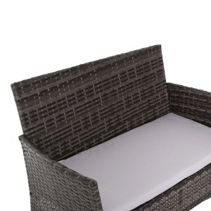 72426 ΣΕΤ ΣΑΛΟΝΙ 4ΤΜΧ STASIA HM6089.02 ΣΥΝΘ.RATTAN ΓΚΡΙ-ΜΠΕΖ ΜΑΞΙΛΑΡΙΑ