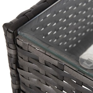 72426 ΣΕΤ ΣΑΛΟΝΙ 4ΤΜΧ STASIA HM6089.02 ΣΥΝΘ.RATTAN ΓΚΡΙ-ΜΠΕΖ ΜΑΞΙΛΑΡΙΑ