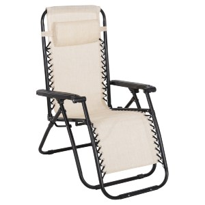 72433 ΠΟΛΥΘΡΟΝΑ RELAX COMPANION HM5095.12 ΜΠΕΖ TEXTILENE-ΜΑΥΡΟ ΜΕΤΑΛΛΟ 67x145x110Υεκ.