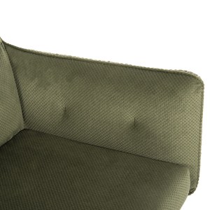 72464 ΠΟΛΥΘΡΟΝΑΚΙ QUILL HM9843.05 ΠΡΑΣΙΝΟ ΥΦΑΣΜΑ-ΞΥΛΟ ΟΞΙΑΣ ΠΟΔΙΑ 61x57,5x91Υεκ.