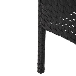 72481 ΣΕΤ ΣΑΛΟΝΙ 4ΤΜΧ STASIA HM6089.04 ΣΥΝΘ.RATTAN ΜΑΥΡΟ-ΜΠΕΖ ΜΑΞΙΛΑΡΙΑ