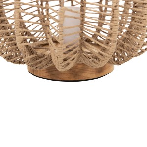 72522 ΕΠΙΤΡΑΠΕΖΙΟ ΦΩΤΙΣΤΙΚΟ HM4350 ΜΕΤΑΛΛΟ ΜΕ PAPER ROPE ΣΕ ΦΥΣΙΚΟ Φ29Χ34Υεκ.
