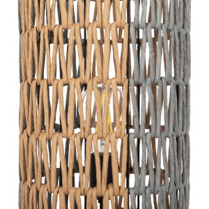 72524 ΦΩΤΙΣΤΙΚΟ ΔΑΠΕΔΟΥ HM4356 ΜΕΤΑΛΛΟ-PAPER ROPE ΣΕ ΜΠΕΖ-ΦΥΣΤΙΚΙ Φ23X123Υεκ.