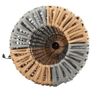 72524 ΦΩΤΙΣΤΙΚΟ ΔΑΠΕΔΟΥ HM4356 ΜΕΤΑΛΛΟ-PAPER ROPE ΣΕ ΜΠΕΖ-ΦΥΣΤΙΚΙ Φ23X123Υεκ.