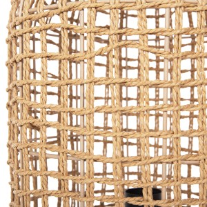 72526 ΦΩΤΙΣΤΙΚΟ ΔΑΠΕΔΟΥ HM4358 ΜΕΤΑΛΛΟ-PAPER ROPE ΣΕ ΚΑΦΕ-2 ΛΑΜΠΕΣ Φ25x102Υεκ.